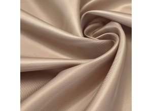 Ткань подкладочная поливискоза "Твил" Темно-бежевый