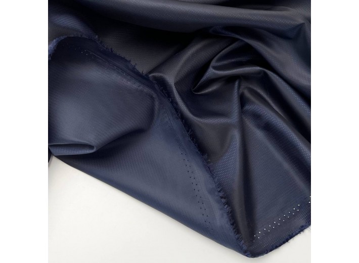 Ткань подкладочная жаккард Темно-синий