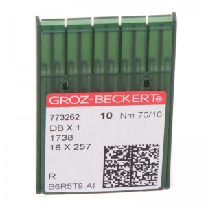 Иглы для промышленных швейных машин GROZ-BECKERT DBx1 №70 (уп.10шт)