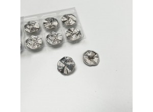 Пуговица "Матовая фольга" серебро