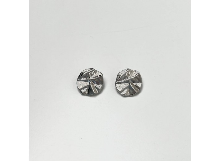 Пуговица "Матовая фольга" серебро