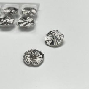 Пуговица "Матовая фольга" серебро