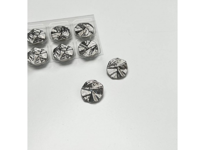 Пуговица "Матовая фольга" серебро