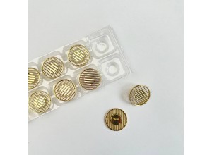 Пуговица "Жалюзи" золото