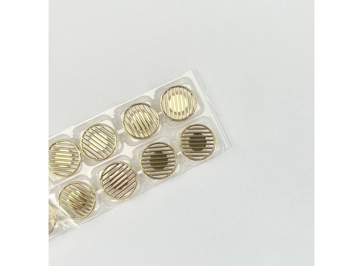 Пуговица "Жалюзи" золото