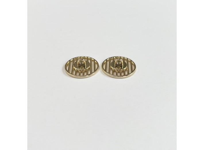 Пуговица "Жалюзи" золото