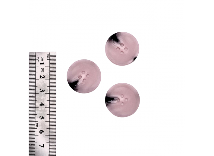 Пуговица PS1 розовый 40L (25mm)