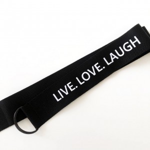 Ремень Черный Live. Love. Laugh