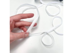 Резинка ажурная 8 мм Белый