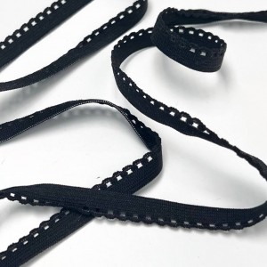 Резинка ажурная 8 мм Черный