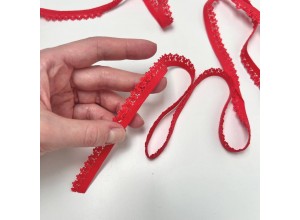 Резинка ажурная 12 мм Красный