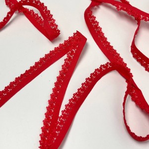 Резинка ажурная 12 мм Красный