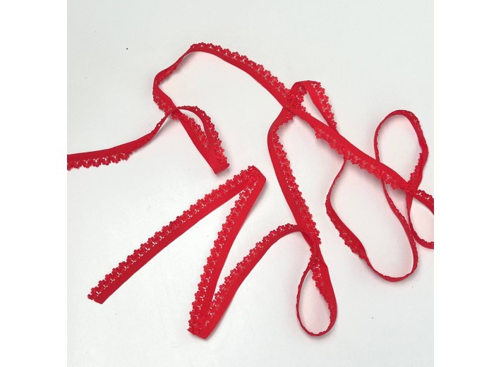 Резинка ажурная 12 мм Красный