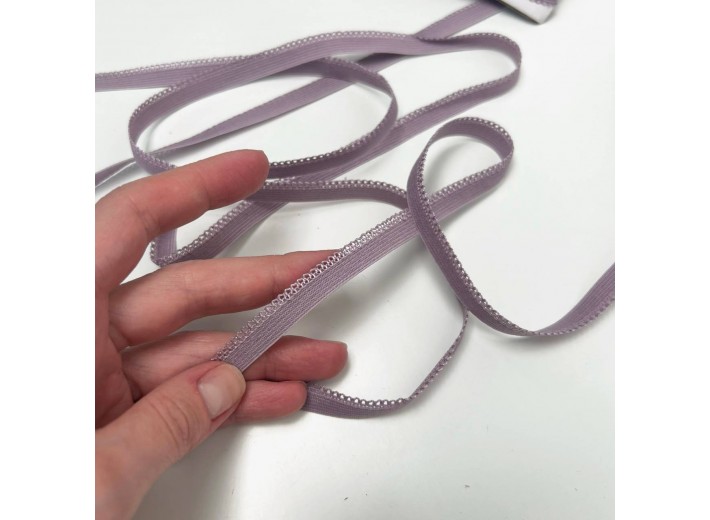 Резинка ажурная 10 мм Лиловый туман