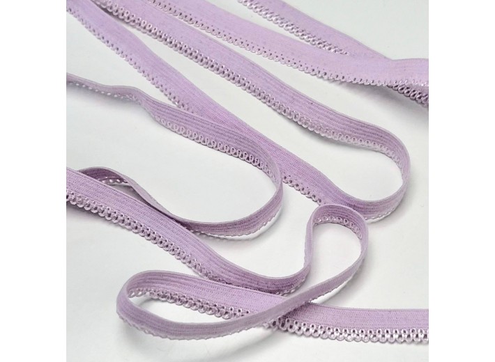 Резинка ажурная 10 мм Светло-лавандовый