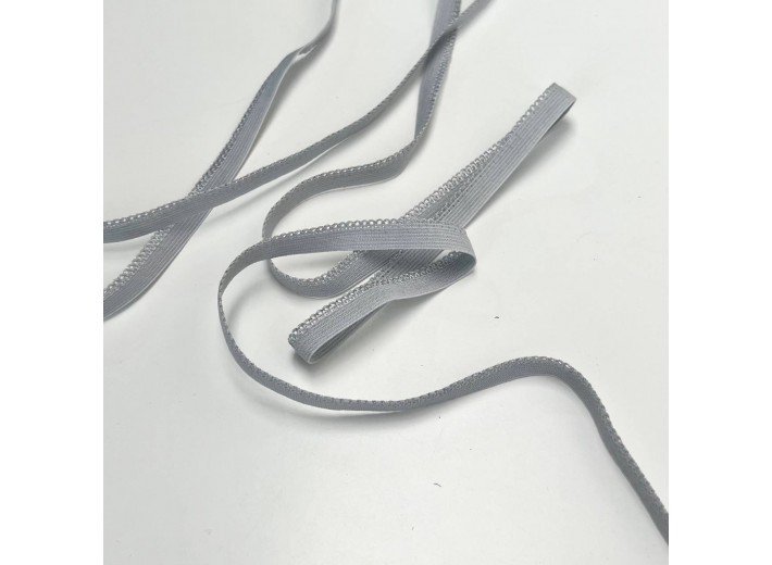 Резинка ажурная 10 мм Светло-серый