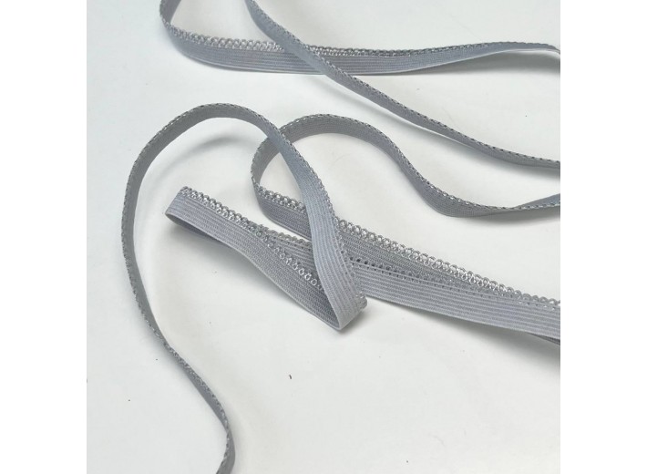 Резинка ажурная 10 мм Светло-серый