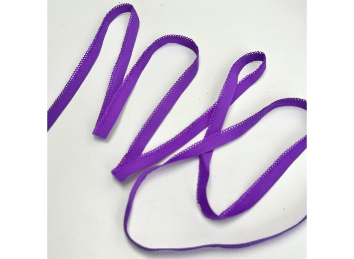 Резинка ажурная 10 мм Ярко-фиолетовый