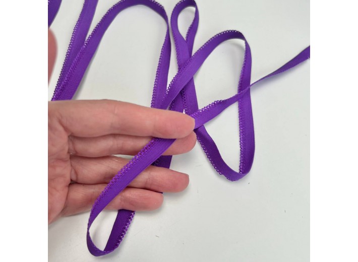 Резинка ажурная 10 мм Ярко-фиолетовый