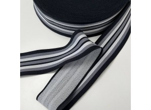 Резинка бельевая 50 мм Черный/Серый/Белый