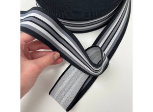 Резинка бельевая 50 мм Черный/Серый/Белый