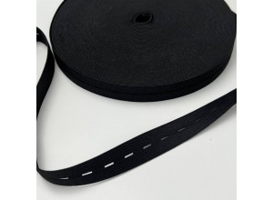 Резинка перфорированная 20 мм Черный