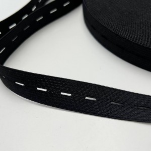 Резинка перфорированная 20 мм Черный