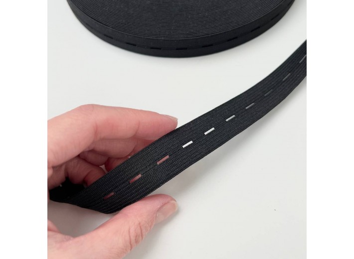 Резинка перфорированная 20 мм Черный