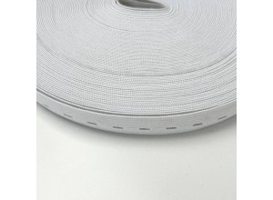 Резинка перфорированная 20 мм Белый