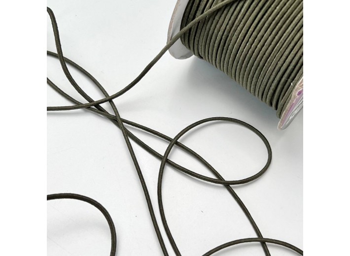 Резинка шляпная 2 мм Хаки