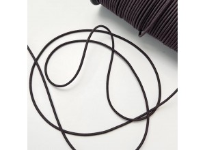 Резинка шляпная 3 мм Темно-коричневый