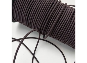 Резинка шляпная 3 мм Темно-коричневый