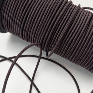 Резинка шляпная 3 мм Темно-коричневый