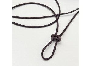 Резинка шляпная 3 мм Темно-коричневый