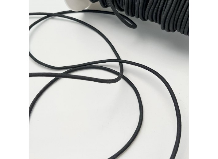 Резинка шляпная 4 мм Черный