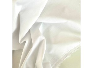 Ткань рубашечная Поплин стрейч Белый