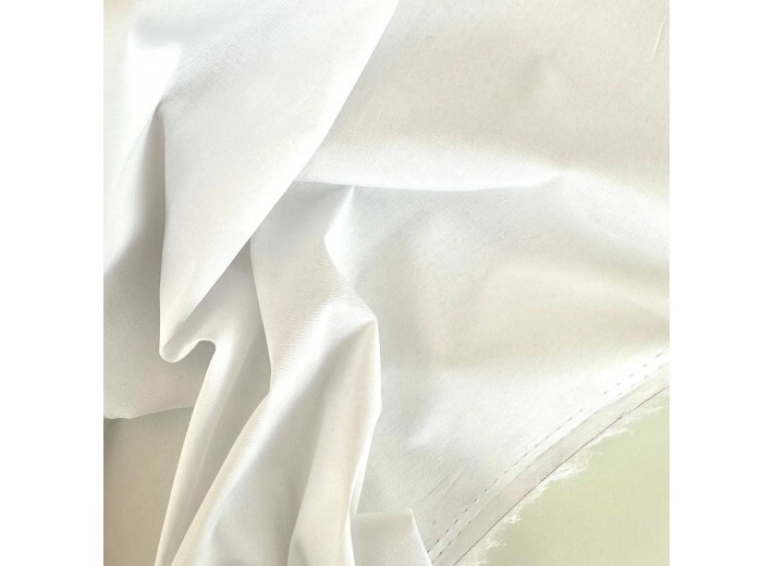 Ткань рубашечная Поплин стрейч Белый