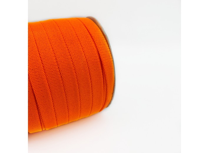 Шнур плоский 15 мм Ярко-оранжевый