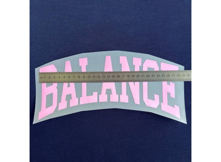 Термотрансфер "BALANCE" светло-розовый