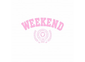 Термотрансфер Weekend розовый