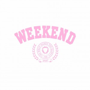 Термотрансфер Weekend розовый