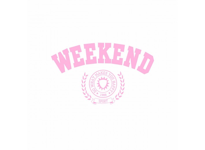 Термотрансфер Weekend розовый