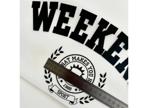 Термотрансфер Weekend чёрный