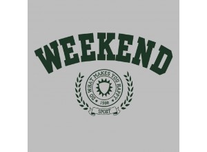 Термотрансфер Weekend темно-зеленый