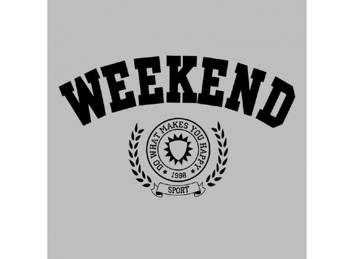 Термотрансфер Weekend чёрный