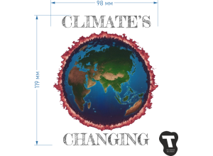 Термотрансфер "Climate's changing"