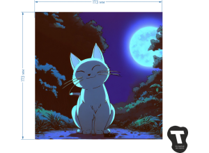 Термотрансфер "Kitten Ghibli 2"