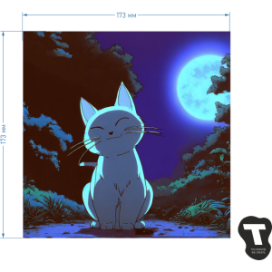 Термотрансфер "Kitten Ghibli 2"