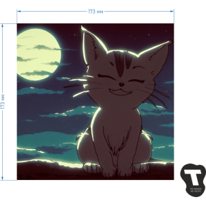 Термотрансфер "Kitten Ghibli"
