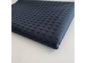 Вафельное полотно Темно-синий 100% х/б (240 г/м2)